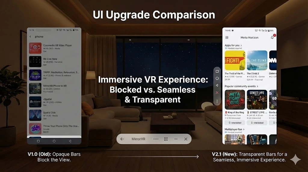 v2.1.0 - Touch Display & Floating Navigation